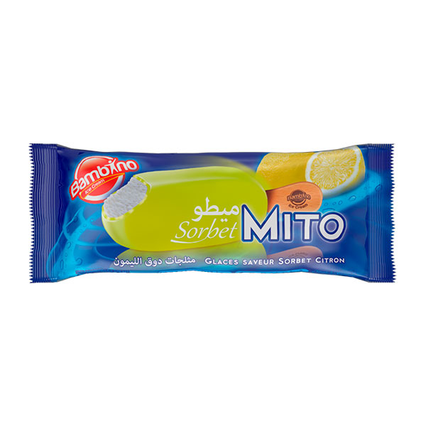 crème glacée saveur citron Mito bambino