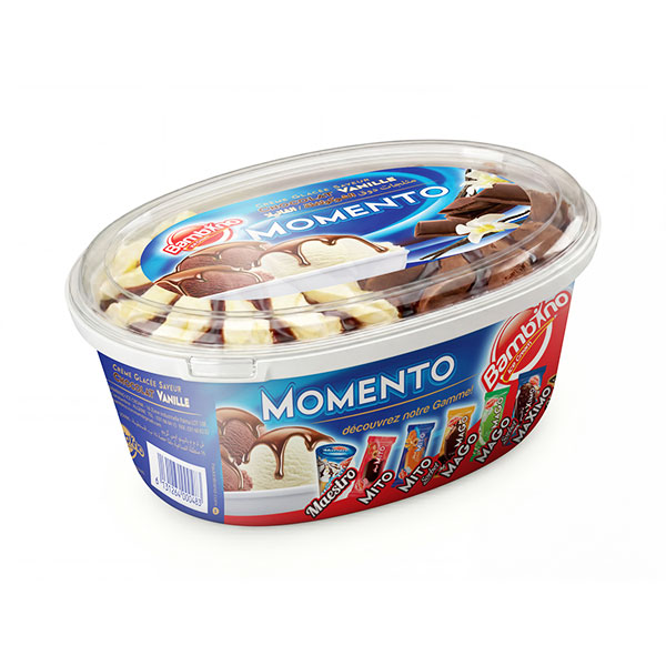 crème glacée Momento chocolat vanille
